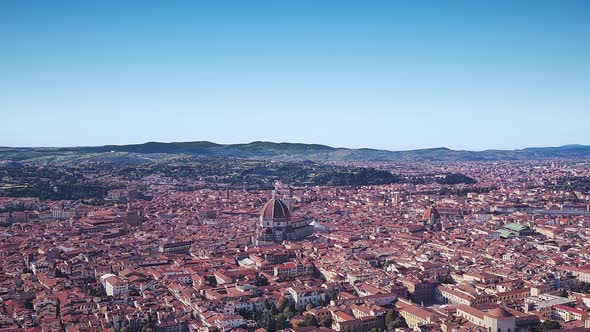Italy Florence Aerial View