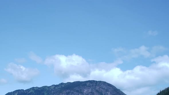 Time Lapse of from the south shore looking north of Diablo Lake, North Cascade Highway