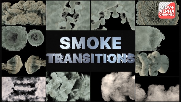 Real Smoke Transitions | Motion Graphics alt