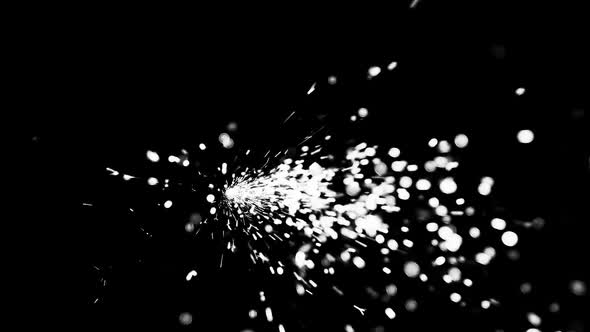 Close-up of welding sparks