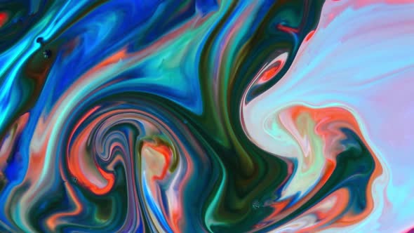 Abstract Colorful Sacral Liquid Waves Texture 854