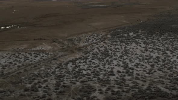 Natural Volcanic Thermal Hot Springs on Desert