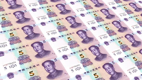 China Money / 5 Chinese Yuan 4K