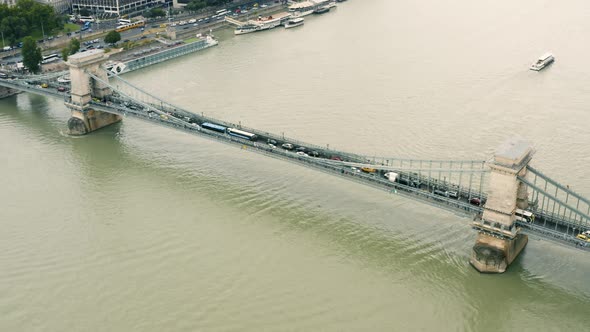 Chain Bridge Over the Danube in Budapest