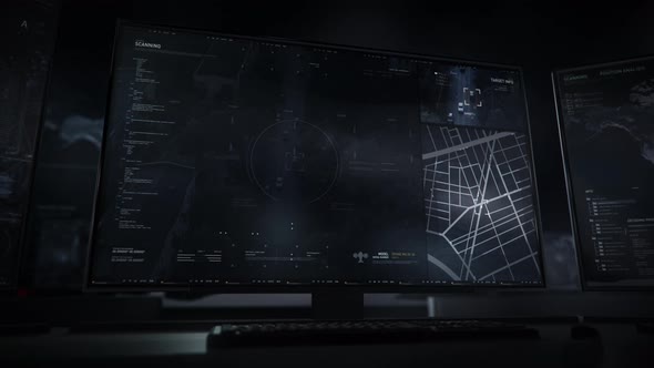 Modern user interface of spy tech system detected and found target inside car alt