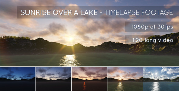 Sunrise Over a Lake