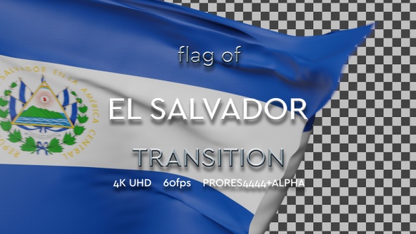 Flag of El Salvador Transition | UHD | 60fps