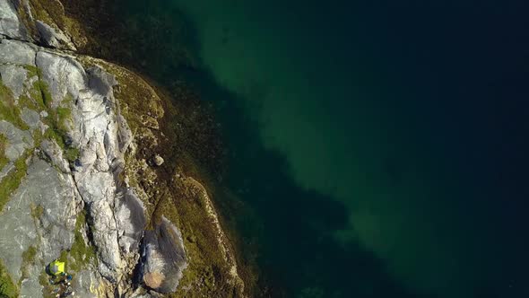 Flight Over the Rocky Promontory and the Sea.