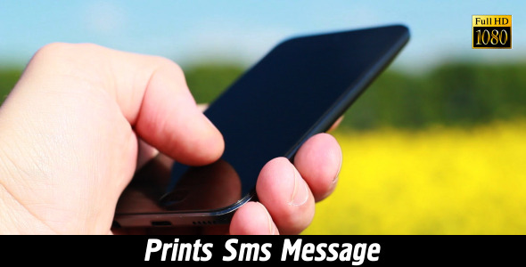 Prints SMS Message 4