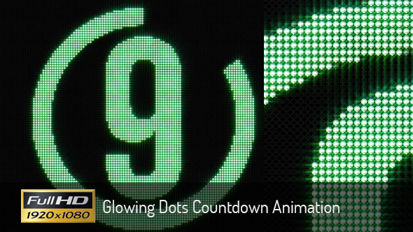 Glowing Dots Countdown Animation