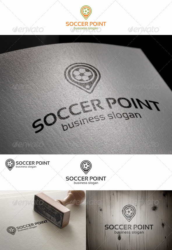 Soccer Point Locator Logo