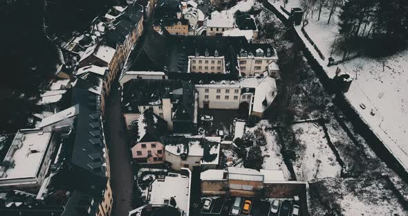 Panorama Of Vianden In Luxembourg