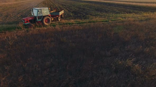 Tractor Plowing A Farm Field 4