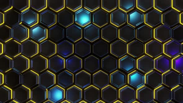 Hexagons background