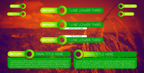 Colorful Lower Thirds Pack alt