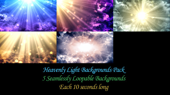 Heavenly Light Backgrounds Pack