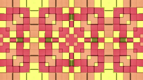 Abstract geometric  cubes