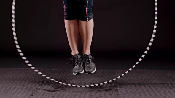 Athletic Woman Working Out