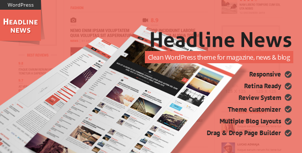 Headline News – Clean and Modern Magazine Theme