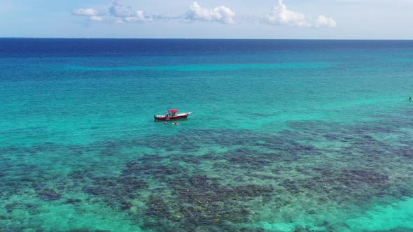 Snorkelling in Playa del Carmen beach.