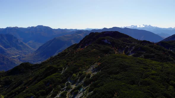 Drone Video of Mountains in Autumn in Austria