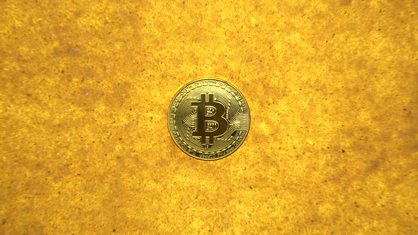 Bitcoin on Golden Sand