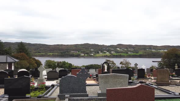 Cemetry with Atlantic View in Killybegs County Donegal  Ireland