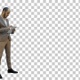 Young businessman using digital tablet, Alpha Channel - VideoHive Item for Sale