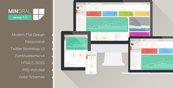 Minoral - Responsive Admin Template