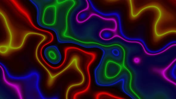 Neon Light Colorful Liquid Animated Background