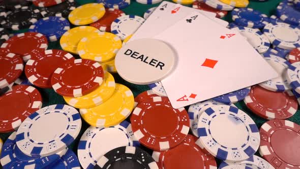 Gambling Money Chips And Poker Cards 5 alt