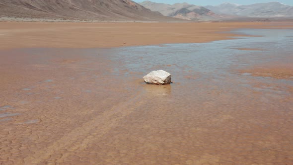 Famous Hottest Spot on Planet Earth. Cinematic Death Valley Nature Background 