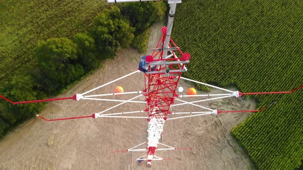 Aerial view of Eddy Covariance Tower