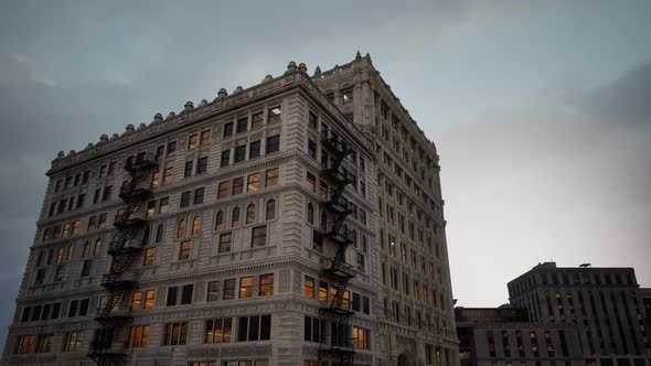 Art Deco Stone Buildings in the City of Chicago