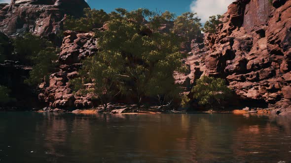 Lake Powell at Sunny Day in Summer