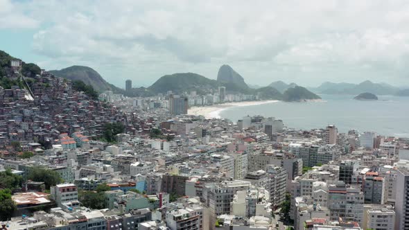 Aerial View Rio De Janeiro Brazil Cityscape