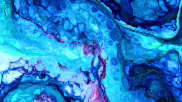 Abstract Colorful Fluid Paint Background Macro Textured 2