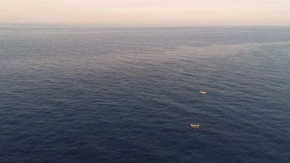 Fishing Boat in the Sea Indonesia