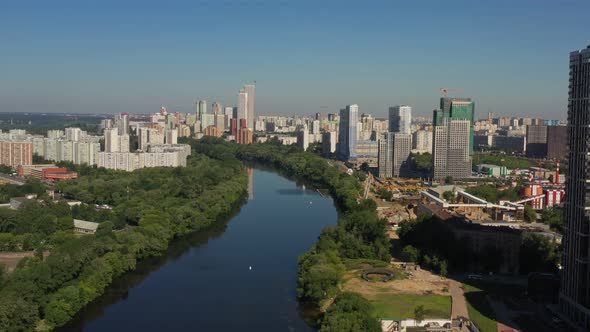 View of a Modern Developing Modern City