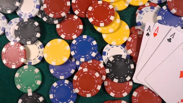 Gambling Money Chips And Poker Cards 1 alt