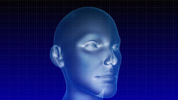 3d Render r Visualisation of Face Analytics alt