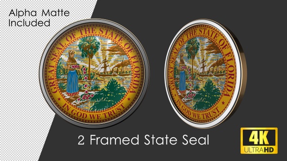 Framed Seal Of Florida State