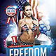 Freedom Memorial and Independence Flyer Template - GraphicRiver Item for Sale