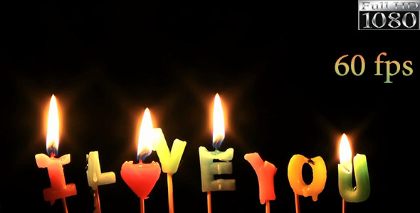 Melting I Love You Candles