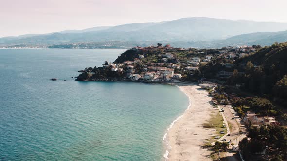 Montepaone Montauro City Near the Mediterranean Sea in Catanzaro