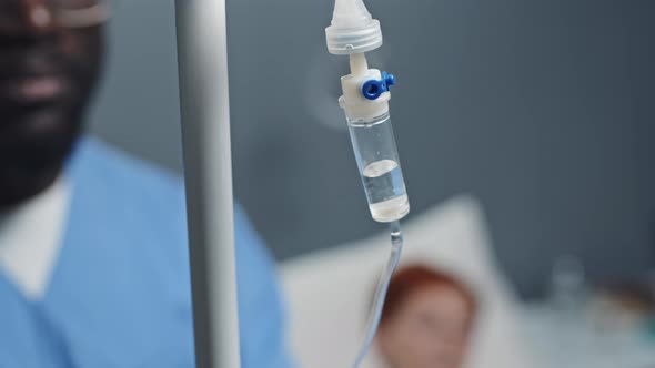 Fluid Dropping in IV Tube