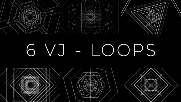 Black And White Vj Loops