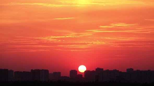 Sunset Over The City