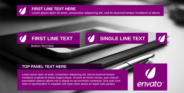 Simple Flat Lower Thirds