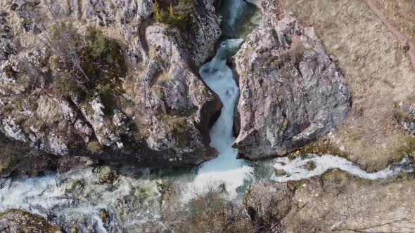 Mountain River Aerial Shot